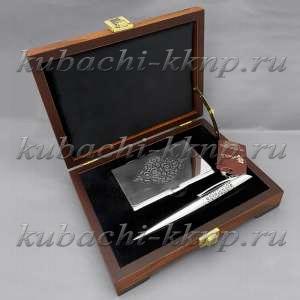 Визитница с ручкой из серебра в наборе - ВЗТЛ Визитница с ручкой из серебра в наборе - ВЗТЛ