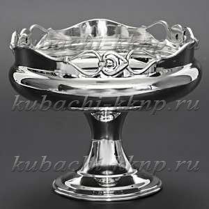 Серебряная вазочка для печенья - кф02 Серебряная вазочка для печенья - кф02