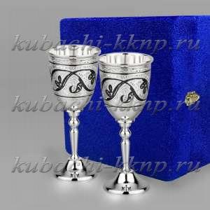 Набор серебряных рюмок  - р081-2