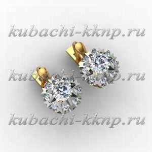 Золотые серьги 