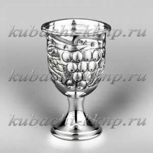 Рюмка из серебра «Виноград» - р00031