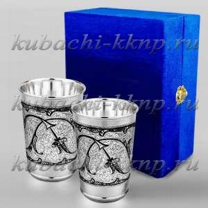 Набор из двух серебряных стаканов 