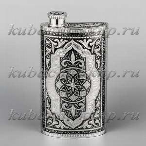 Серебряная фляга «Атрибут 1» - фл042
