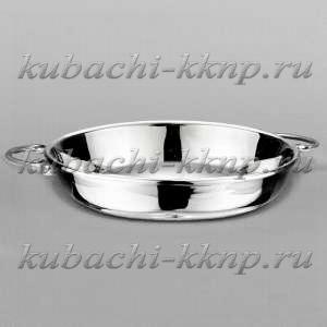 Серебряная тарелка с ручками 925 пробы - ТРК011