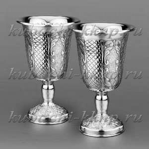 Набор серебряных бокалов 
