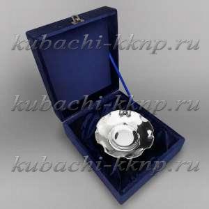 Современная серебряная конфетница 