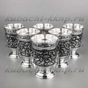 набор серебряных стаканов 