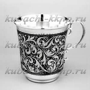 Серебряная кружка «Краса» - кр099 Серебряная кружка «Краса» - кр099