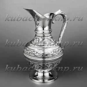 Традиционный серебряный кувшин для воды - КВ224