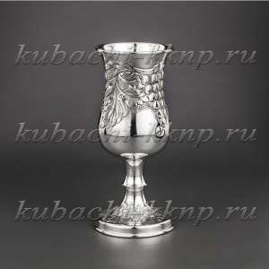 Серебряный бокал «Виноград арм» - бк019