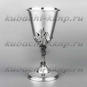 Серебряная чарка с виноградной ножкой - р00034
