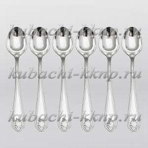 Набор классических серебряных ложек 925 пробы - л00068-6