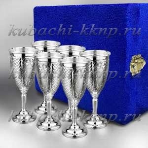 Набор из шести рюмок на высокой ножке - р078-6