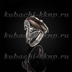 Серебряное кольцо авторской работы с филигранью 
