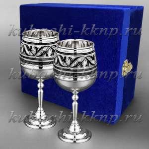 Набор из двух(2) серебряных бокалов 
