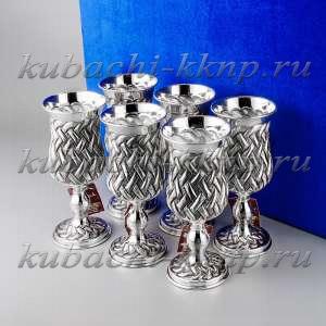 Набор серебряных фужеров (6 персон) - ф00020-6