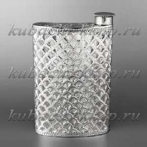 Серебряная фляга ручной работы. - ФЛ125