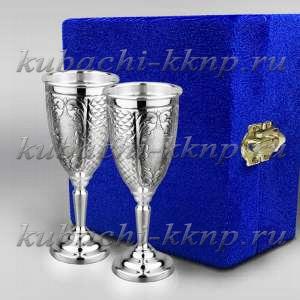 Набор из двух рюмок на высокой ножке - р078-2 Набор из двух рюмок на высокой ножке - р078-2