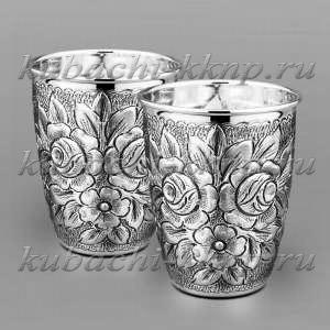 Набор из двух серебряных стаканов 