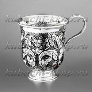 Серебряная кружка «Узор» - кр094 Серебряная кружка «Узор» - кр094
