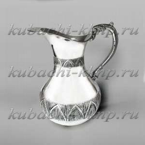 Серебряный графин для воды «Аркан» - кв09