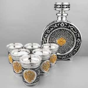 Серебряный водочный сервиз  Серебряный водочный сервиз