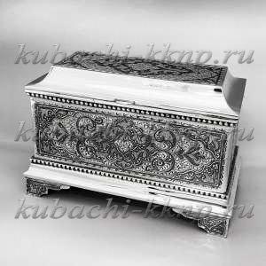 Серебряная авторская шкатулка - ШК013