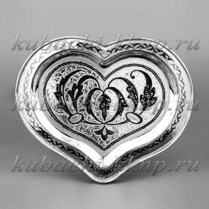 Поднос «сердечко» - пдн015
