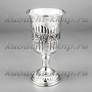 Серебряный фужер «Ромашка» - ф04