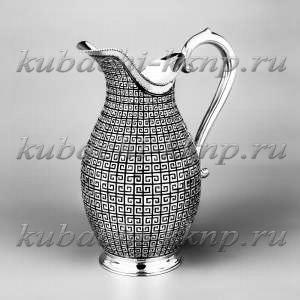 Серебреный кувшин «Меандр» - кв101