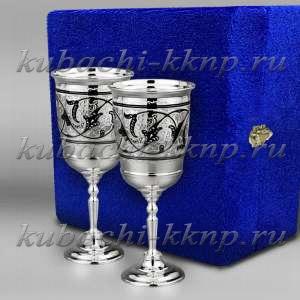 Набор из двух солидных фужеров для вина  - ф066-2