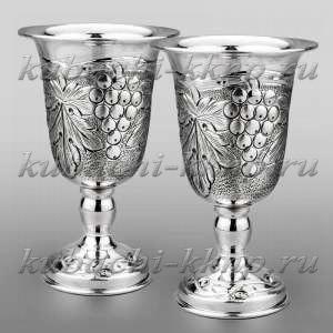 Набор из двух серебряных бокалов для вина  Набор из двух серебряных бокалов для вина