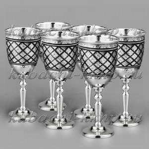 Набор серебряных рюмок 