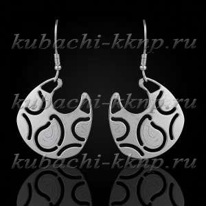 Висячие серьги кубачи глянцевые - вс13 Висячие серьги кубачи глянцевые - вс13