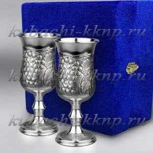 Набор серебряных фужеров для вина 