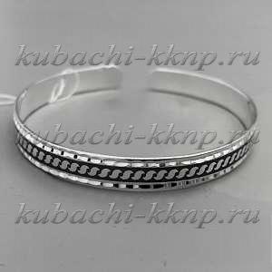 Женский тонкий серебряный браслет  Женский тонкий серебряный браслет