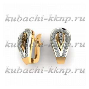 Интересные золотое серьги - 10007e