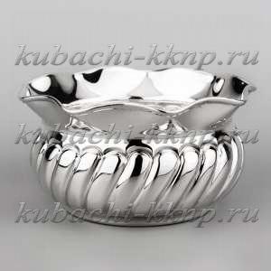 Серебряная конфетница «Волна» - кф162
