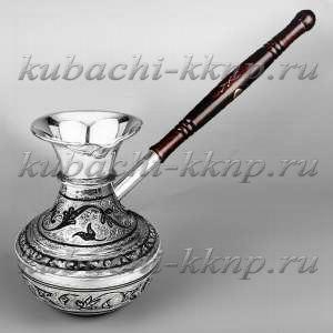 Серебряная турка для варки кофе - Т039