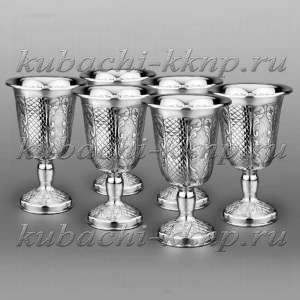 Набор серебряных бокалов 