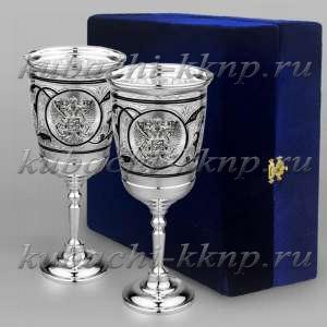 Пара фужеров из серебра 