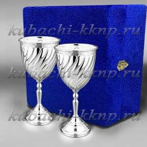 Набор из двух небольших серебряных бокалов 