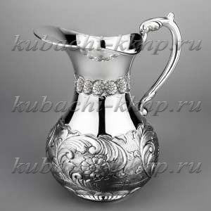 Оригинальный серебряный кувшин 925 пробы 
