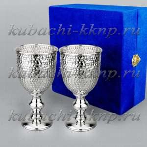 Набор серебряных фужеров для вина 
