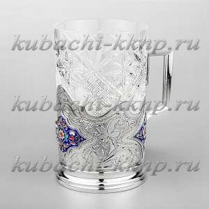 Подстаканник с эмалью 