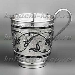 Небольшая серебряная кружка - КР135 Небольшая серебряная кружка - КР135