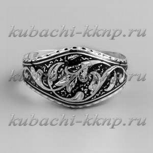Серебряный браслет Кубачи с узором - БР97