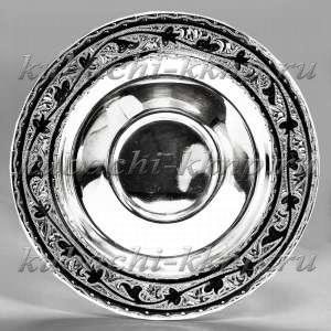 Серебряное блюдце кубачинское - БЛ028