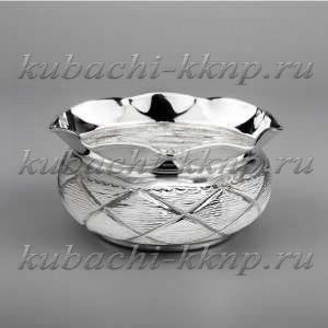 Серебряная оригинальная конфетница - КФ212