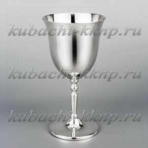 Фужер «Глянцевый» серебряный для вина 925 пробы - ф068
